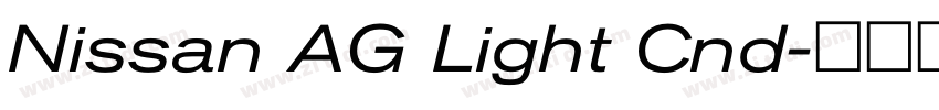 Nissan AG Light Cnd字体转换 Nissan AG Light Cnd字体转换